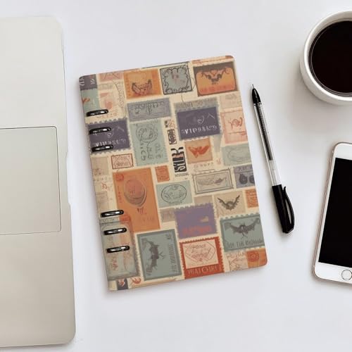 Cuaderno A5 de hojas sueltas recargable con cubierta duradera de 6 anillas 5