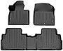 MAXLINER All Weather Custom Fit Black 2 Row Floor Mat Liner Set Compatible with 2020-2023 Kia Telluride with 2nd Row Bench or Bucket Seats with Center Console