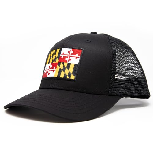 Image of International Tie State Hat for Men and Women, Adjustable Snapback Trucker Baseball Cap with Embroidered Patch