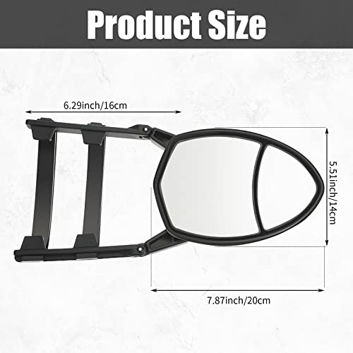 Frienda FRIENDA-TOWING MIRRORS -0983 2 Pieces Black Clamp-On Towing Mirrors Car Mirror Extenders Clip On Mirrors Universal Towing Mirrors For Vehicle Car Truck Trailer Mirror Extensions Accessories thumb #1