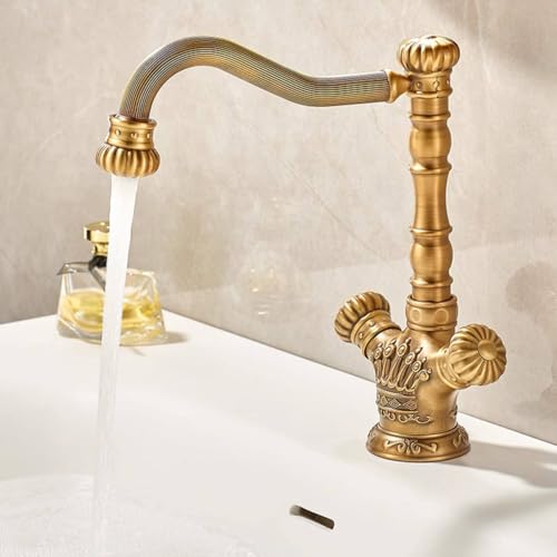 Mitigeur de salle de bains laiton vintage à 1 trou MOCHAMIK