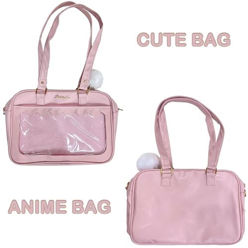 Image of TTCAYU Ita Bag Crossbody kawaii Pin Display Bag with Insert Ita Messenger Bags Japanese Handbag Shoulder JK Purse for Girl