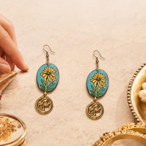 Image of Boho Ethnic Earrings Collection for Women - Colorful Tassel, Hoop, Stud, Drop, Chandelier & Huggie Styles Inspired by Festival Fashion