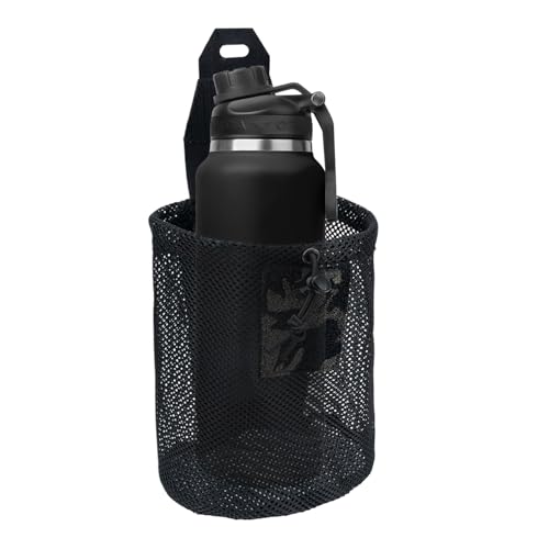 Bolsa de Basura con cordón – Bolsa de Malla de Gran Capacidad, Organizador de Almacenamiento de cinturón Duradero, Soporte táctico para Equipo de Cintura | Accesorio Plegable al Aire Libre para Caza,