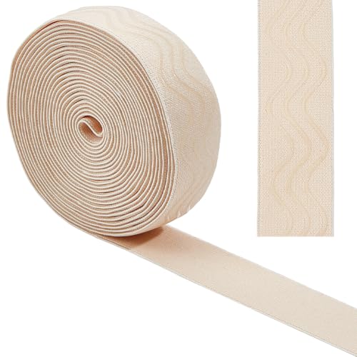 Gorgecraft Cinta Elástica De Silicona Antideslizante De 5 Yarda De Goma Suave Ondulada De 30mm Para Cinturón Para Prendas Pelucas Pantalones Cortos Proyectos Ropa Interior Y Accesorios.