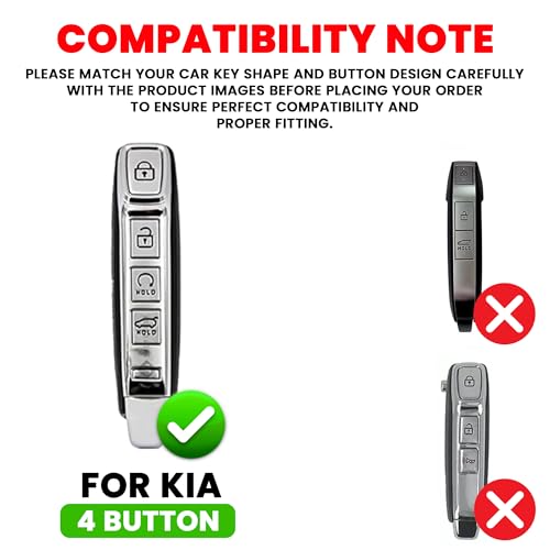 Image of Wooden PU Leather Key Cover Compatible with Kia Seltos 2024 2023 Facelift HTX Carens X Line Sonet Facelift 4 Button Smart Key Stylish Wooden Texture & Durable Premium Leather Protection