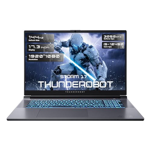 Thunderobot Storm 17 Q[~Om[gp\R 17.3C` FHD 144Hz fBXvC Core i5-12450H GeForce RTX 3050 64GB DDR4 RAM 1TB SSD RGBobNCgL[{[h 