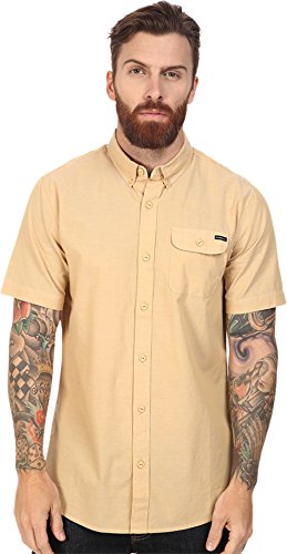 O'NEILL Men's Casual Standard Fit Short Sleeve Woven Button Down Shirt
