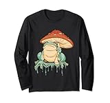 Photo Gallery cute cottagecore estetico rana rospo con fungo strega maglia a manica Photo Gallery cute cottagecore estetico rana rospo con fungo strega maglia a manica