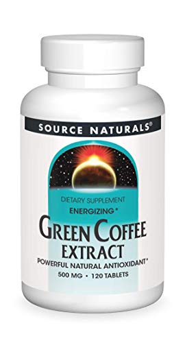 SOURCE NATURALS Energizing Green Coffee Extract 400 Mg Tablet, 120 Count