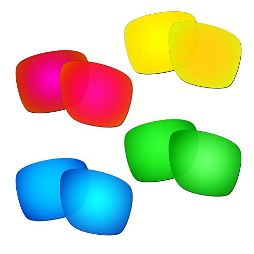 Lentille de rechange pour Oakley Sliver XL en vert émeraude et rouge