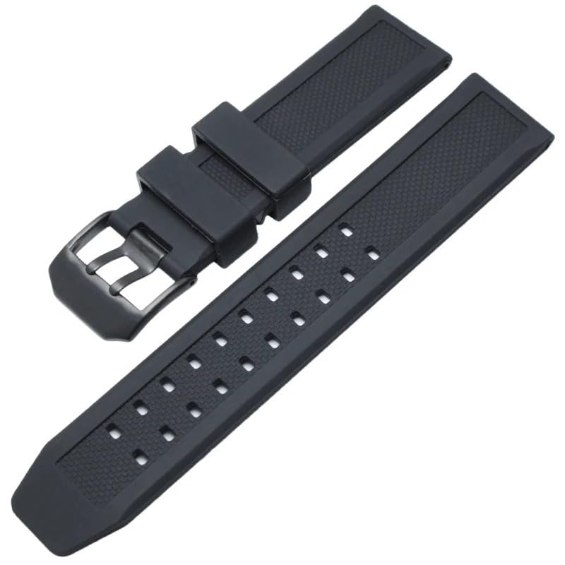 Bracelet montre homme silicone 23mm pour remplacer un modèle usé