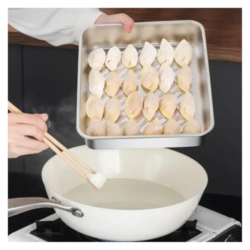 Fiambrera de acero inoxidable apilable con accesorios cocina y tapa 6