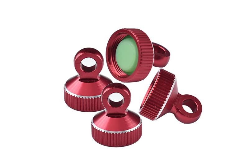 Palumma Aluminum Shock Caps for TRAXXAS-SLASH 4X4 1/10 Shock Cover accessory part (red)