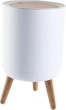 ゴミ箱 ごみ箱 木目調 ダストボックス ワンタッチ 7L 7リットル 北欧風 おしゃれ リビング 書斎 寝室 ふた付き コンパクト スリム