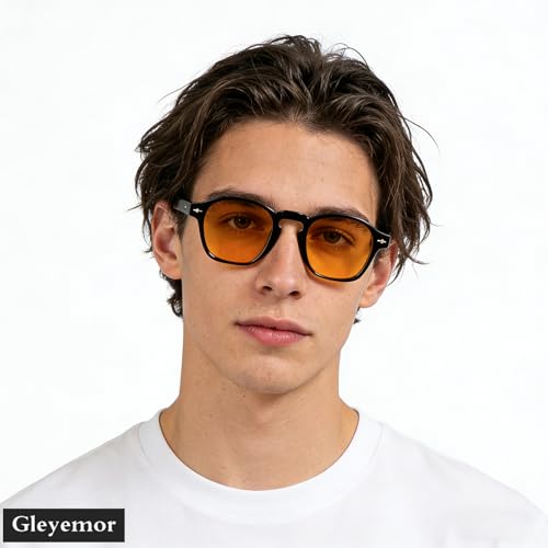 Image of Gleyemor Fashion Sunglasses for Men Women Tortoise Shell Sunglasses Trendy Unisex Style UV400 Protection Shades