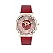Produktbild Armbanduhr Damenuhren Hansee Leder Top Fashion Damen Quarzuhr Wild Frauen Kreative Mode Geschenke Watch Uhr Uhren für Luxuriöse(Rot)