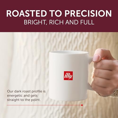 illy Coffee K Cup, Pods for Keurig Machines, Intenso Dark Roast, 100% Arabica, Premium Italian Coffee, 10 Count, 6 Pack