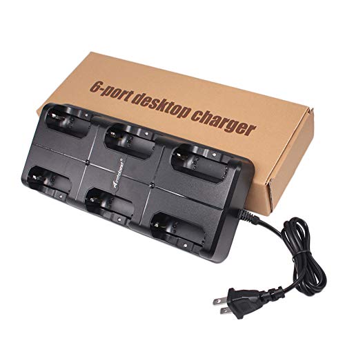 6 In 1 Charger Compatible For Zastone X6 Retevis Rt22 Luiton Lt-316 Nktech Nk-U1 Zeadio Zs-B1 Tidradio Td-M8 Radtel Rt-10 Radioddity R1 Walkie Talkie Two Way Radio (1 Pack) #TOP6