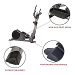 Sunny Health & Fitness Programmable 16 Electro-Magnetic Elliptical Cross Trainer Exercise Machine, Full-Body Cardio Equipment w/ 24 Pre-Built Workouts, 330LB Capacity,Optional Free SunnyFit App Link - Image 4
