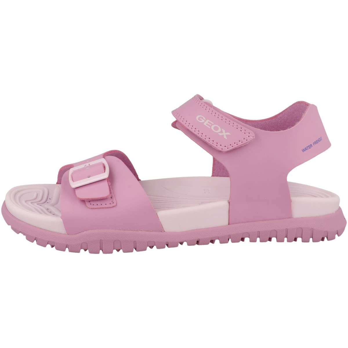Geox Girls J Fommiex Gir Sandal, Dk Pink Lt Lilac, 11 UK Child