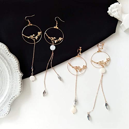 Pendientes de plata de ley 925 con diseño de crisantemo y collar elegante 5