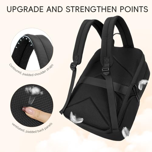 Image of CLUCI Lightweight Travel Backpack Carry on Flight Approved, Puffy Gym Backpack with Shoe Compartment, Personal Item Travel Bag, 15.6 inch Laptop Backpack for Weekender Business