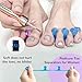 SUNFATT Toe Separators for Pedicure,Toe Separators for Women,Pedicure Toe Spacers for Separating Toenails or Nails,Easy Finger and Toenail Polish Grooming,Soft Gel Toe Spacers Pedicure Kit.