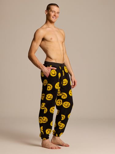 JOE BOXER Cozy Sherpa Men's Pajama Pants, Jogger PJ With Pockets for Lounging3