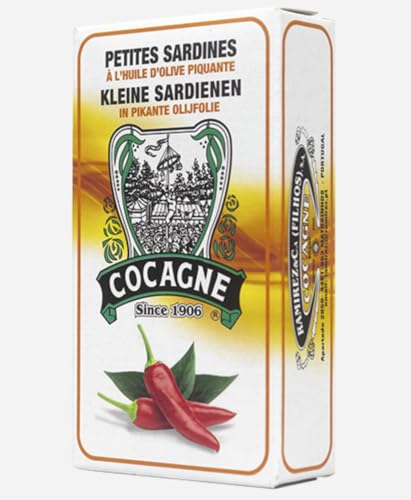 Kleine Sardinen in pikantem Olivenöl - 3 x 90 g - Cocagne - Portugal