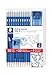 STAEDTLER Norica Pencil Set: 50 Pre-sharpened #2 HB Pencils with 50 Eraser Caps & Double-Hole Sharpener, Break-Resistant Lead, School Pack
