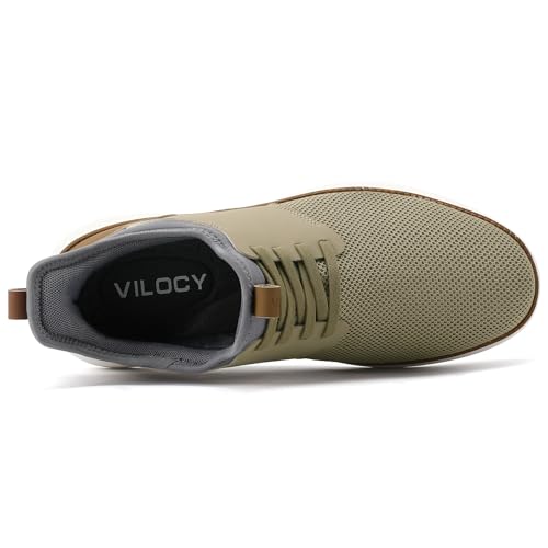 Image of VILOCY Mens Slip On Casual Dress Shoes Hands Free Fashion Sneakers Mesh Tennis Walking Work Shoes Comfortable Breathable Lightweight Non Slip