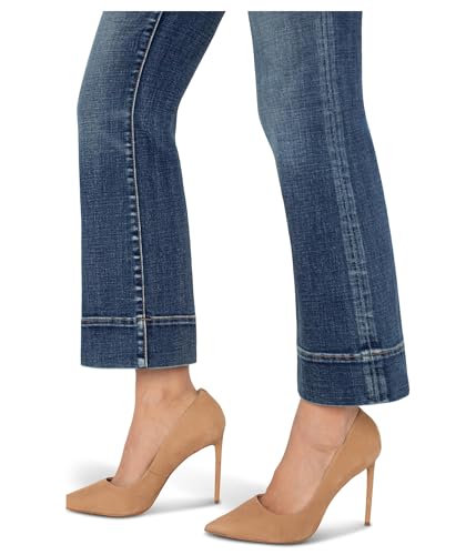 Liverpool Women's Gia Glider Mid-Rise Pull-on Flare Jeans W/Wide Hem3