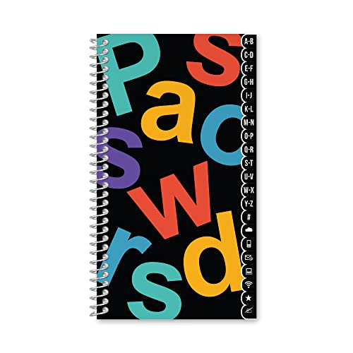 Modern Password Book - Alphabetical A-Z Username and Passwords Logbook