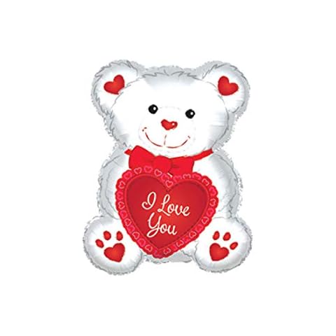 CTI I Love You White Foil Balloon Cover
