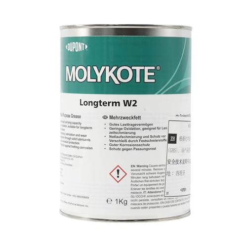 Graisse Molykote Longterm W2 lubrifiant blanc multi-usage 1kg pour roulements
