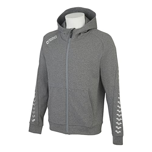 arena チームウェアメンズ スウェットパーカー グレイモク Lサイズ ARN-1331