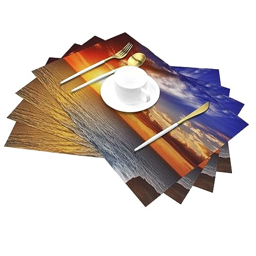 Sets de table lavables pour protéger la table des assiettes chaudes et taches - 5