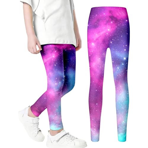 Genérico Leggings térmicos de Cintura Alta para niñas, con Forro Polar Suave y elástico, Ideales como Capa Base en Invierno para niños pequeños de 18 Meses a 5 años (A, 5-6 Years)
