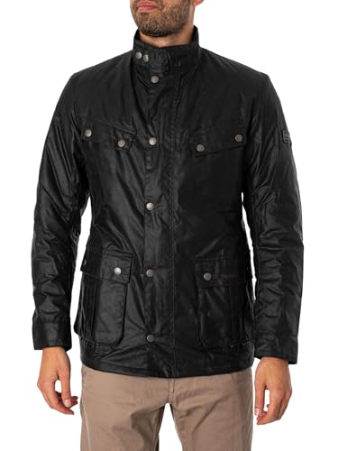 Barbour International de los hombres Chaqueta de cera Tourer Duke, Verde, L