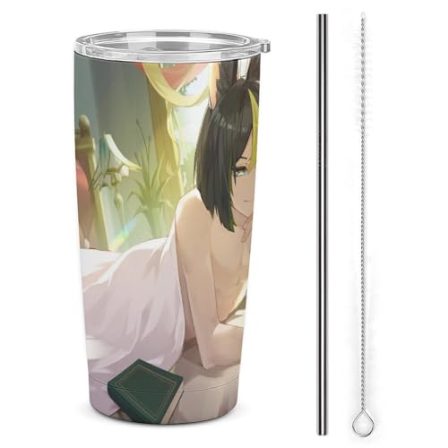 コップ 原神 提?里 Tighnari ティナリ マグカップ 車用 タンブラー メンズ 車載 自動車カップ 魔法瓶 水筒 水カップ ポット 旅行杯 ケトル コーヒーカップ ストロー付き レディース 蓋付き 持ち運び マグボトル ステンレス鋼 ダイレクトタイ