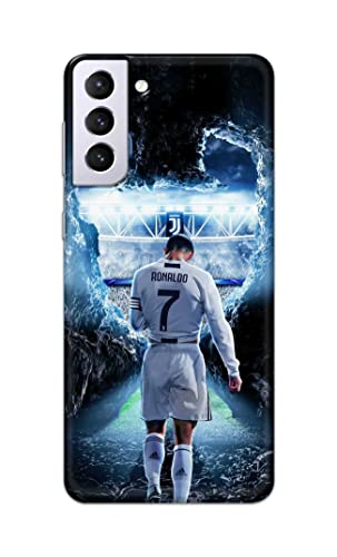 Image of Printed Hard Back Cover Case for Samsung Galaxy S21 Plus 5G | S21+ 5G Back Cover (Footbal Legend) -702