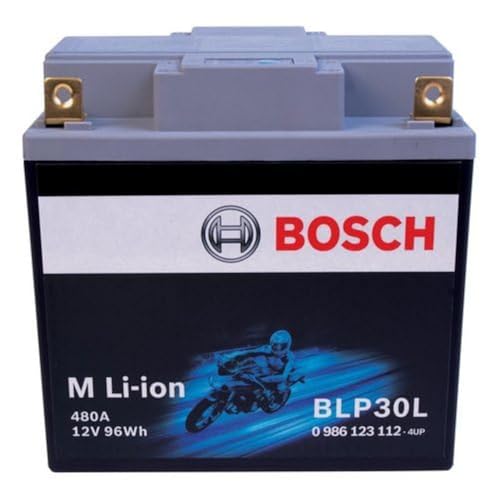 BOSCH BLP30L - Group 30-12V Lithium Battery - Powersport Li-ion Phosphate - 120A for Motorcycles, ATV/UTV, Snow Mobiles, Personal Watercrafts, Scooters and Jet Skis - 6.89″ x 3.43″ x 6.10″