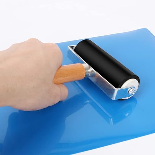 53 Stück Lino-Schneid und Druckset, Blockdruck Starter Kit, mit Stempelblock, Bildhauerwerkzeugen, Pauspapieren und Mischblock für Stempelschnitzerei und Druckgrafik
