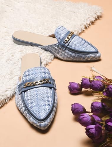 Image of SilverArrow Womens Bunzu Mules | Casul Shoes | Flat Mules Sandals Open Back | Suitable for Casual Outfit