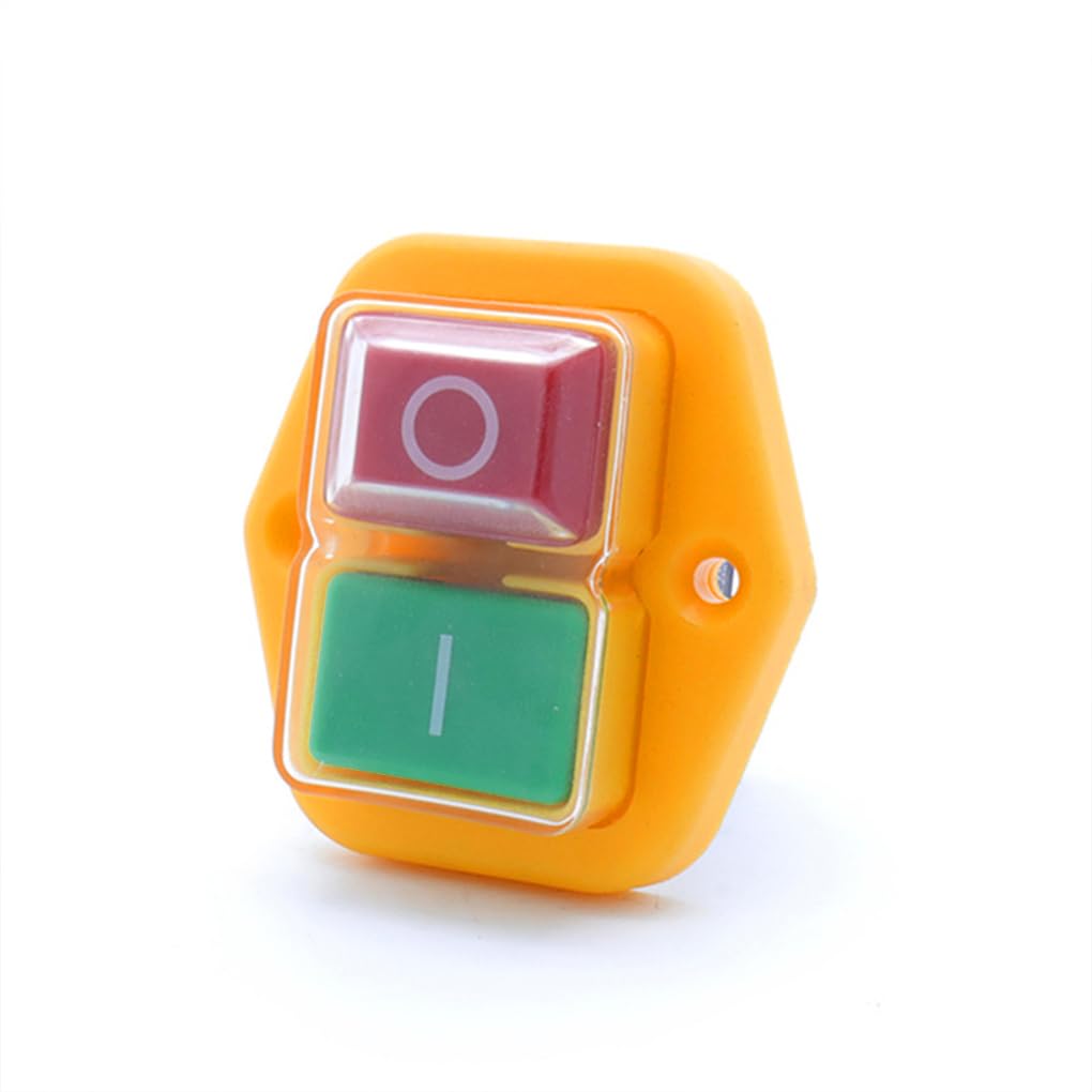 Interrupteur à bouton KJD17B, Compact et efficace, avec interrupteur pour outils électriques étanche en plastique et en métal, peut remplacer l'interrupteur à bouton