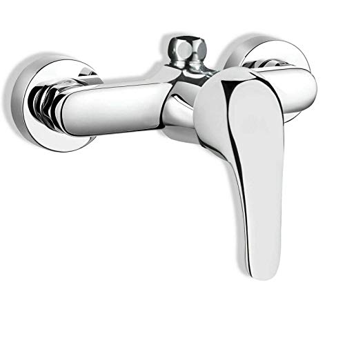 Einhand-Spültischarmatur Badewannenarmaturen Einhebel-Duschmischer mit Rückflussverhinderer Brausearmatur aus Verchromtem Messing Wandmontage