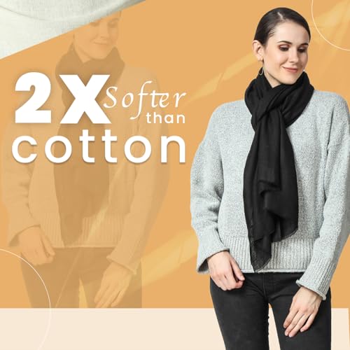 PASHWRAP 100% Himalayan Cashmere Wrap | Lightweight Cashmere Scarf | Ultra Thin Kashmiri Pashmina Shawl | Ideal For Travel3