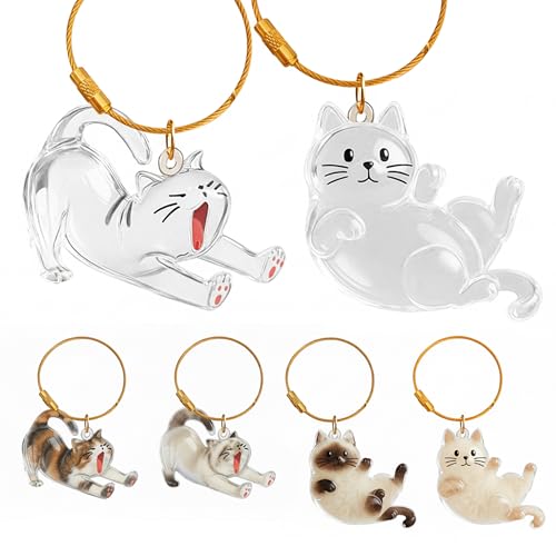 OGNWFUNK 2Pcs Cat Hair Keepsake Bottles Pet Hair Keychain for Collecting Hair Furever Gift for Pet Lovers Cat Keychain Memory Keepsake