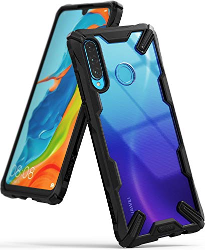 Ringke Fusion-X Designed for Huawei P30 Lite Case Protection Shock Absorption Cover for Huawei P30 Lite, Huawei Nova 4e Case - Black